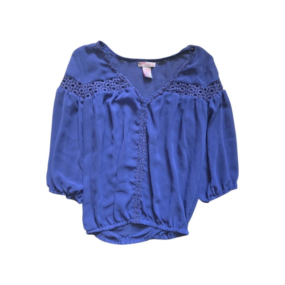 ULTRA PINK SHEER BLUE/PURPLE TOP - XS